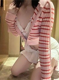 桜 Peach Meow - NO.171 Striped Sweater(6)